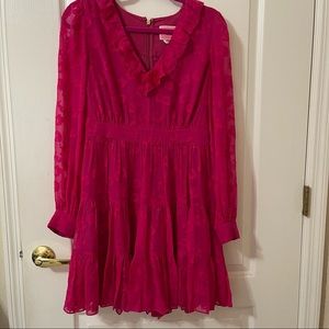 Kate spade floral clip chiffon mini dress